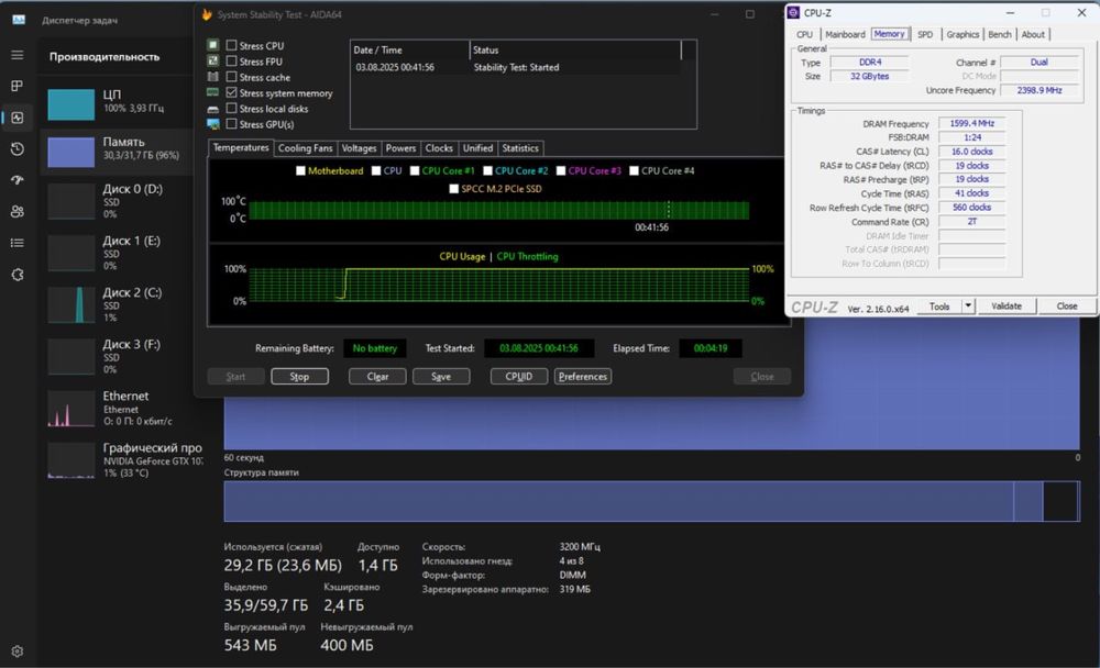 RAM G.Skill DDR4 4x8 (32 gb) 3000 MHz Гарантія