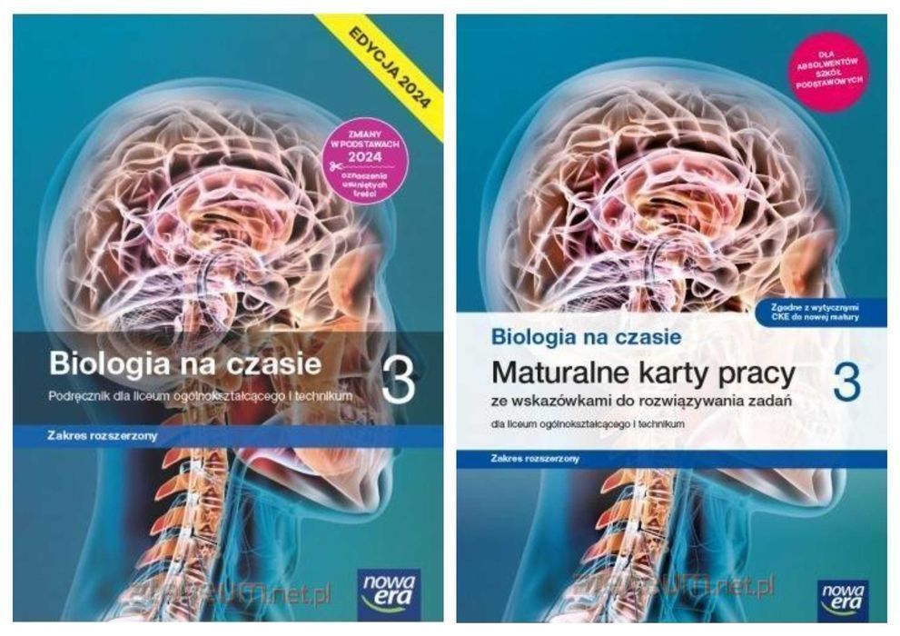 Biologia na czasie 3 EDYCJA 2024 Karty Pracy + Podręcznik Rozszerzony