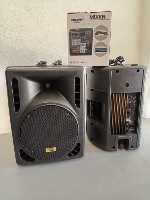 Colunas Amplificadas/Mesa som USB Bluetooth