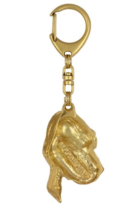 Bloodhound brelok pozłacany w pudełku Art-Dog