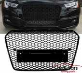 Grill AUDI A5 8T 12-15 QUATTRO wzór RS4 czarny połysk