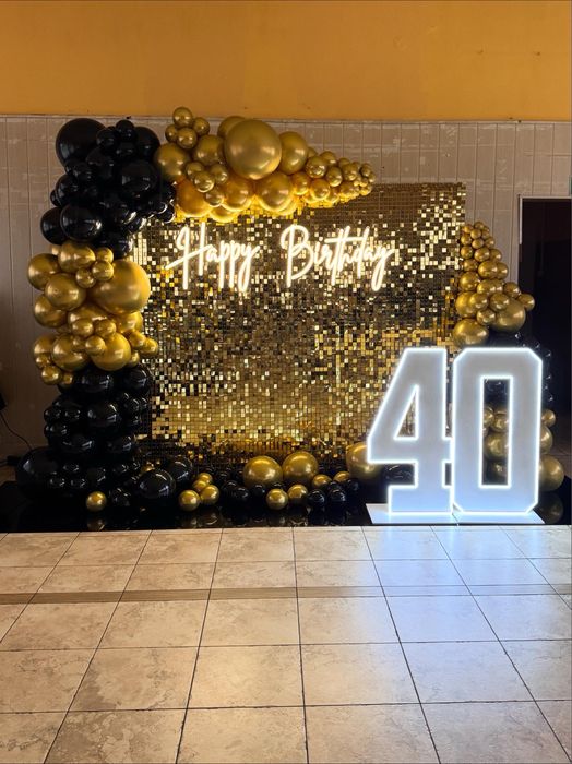 Ścianka balonowa poszerzam portfolio niska cena dekoracja balonowa