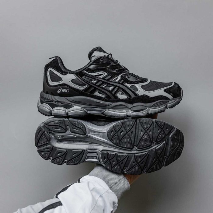 Кросівки зимові Asics Gel-NYC Termo Black/Grey premium