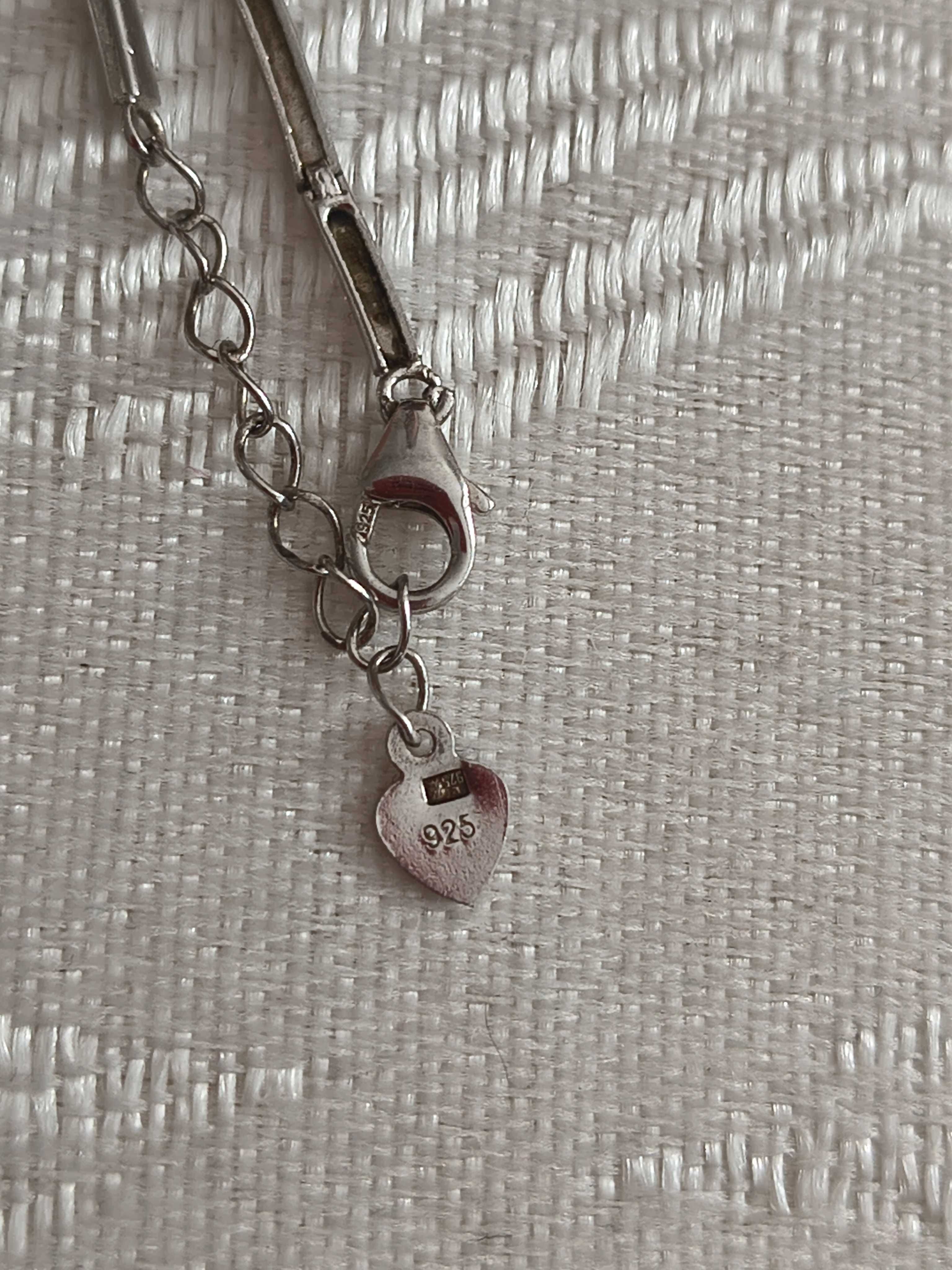 Srebrna kolia  piękna próba 925