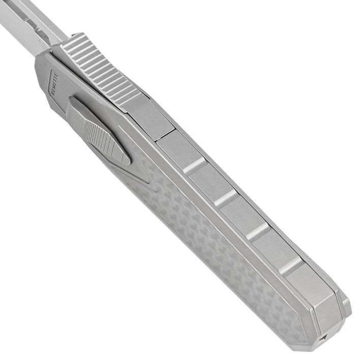 Nóż grawitacyjny Remette Swordfish Titanium / Yellow Green Carbon Fibe