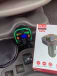Transmiter samochodowy bluetooth USB Led