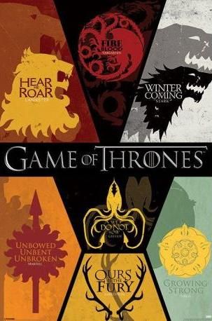 Lote completo Posters novos The Game Of Thrones - A Guerra dos Tronos