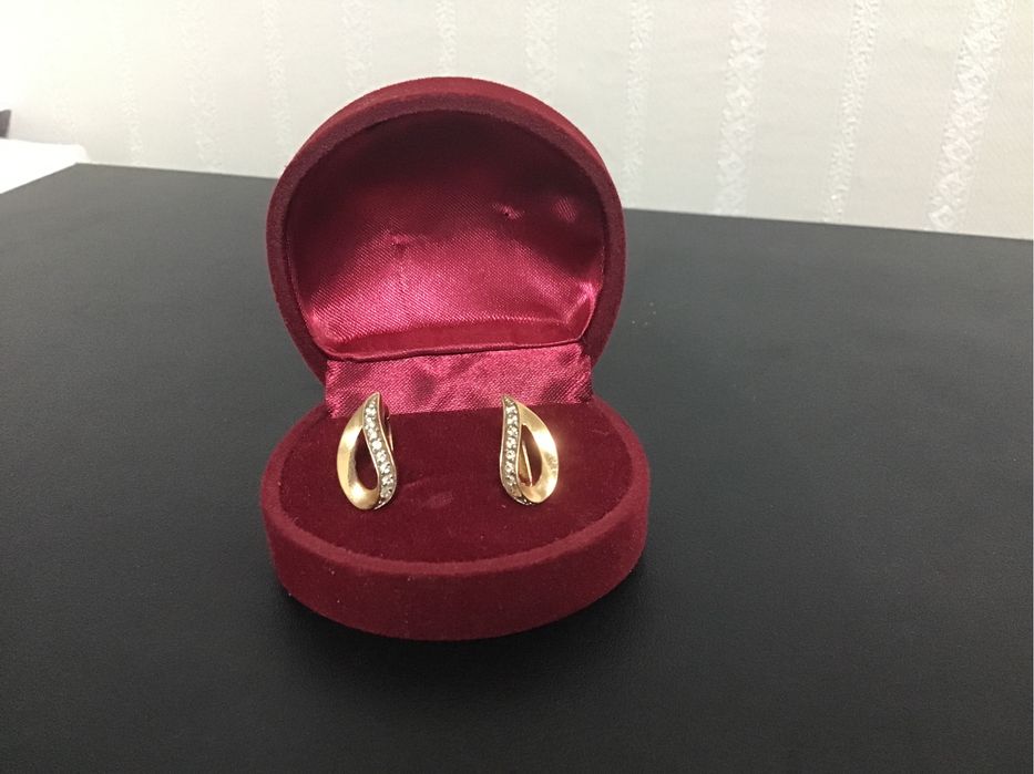 Серьги золото 585 пробы