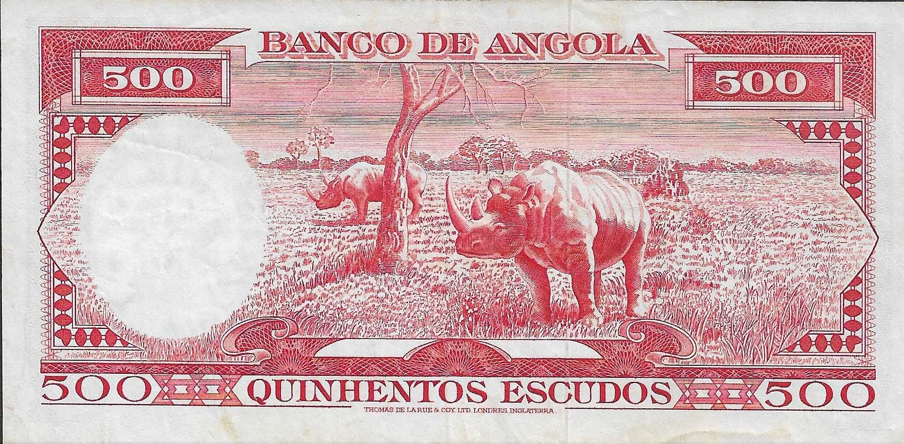 Nota de Angola - 500 Escudos 1970