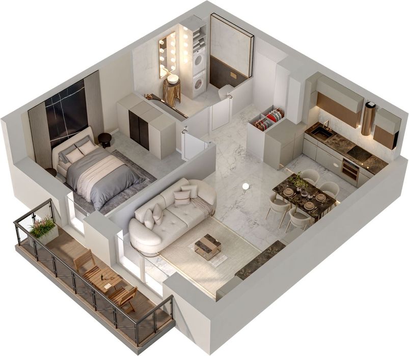 Słoneczny Łąkoszyn | mieszkanie 2-pok. | 4.1.M13