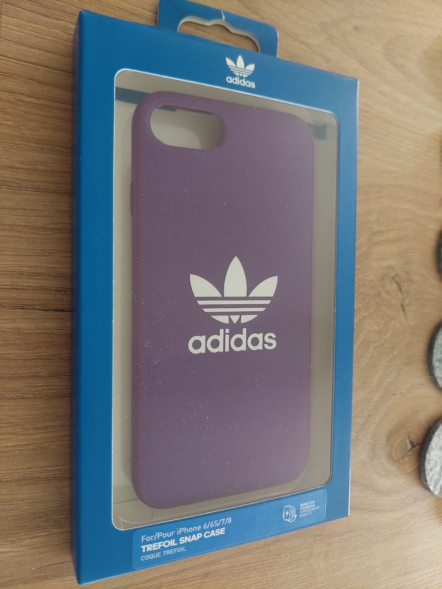 Etui fioletowe adidas iphone 6/6s/7/8