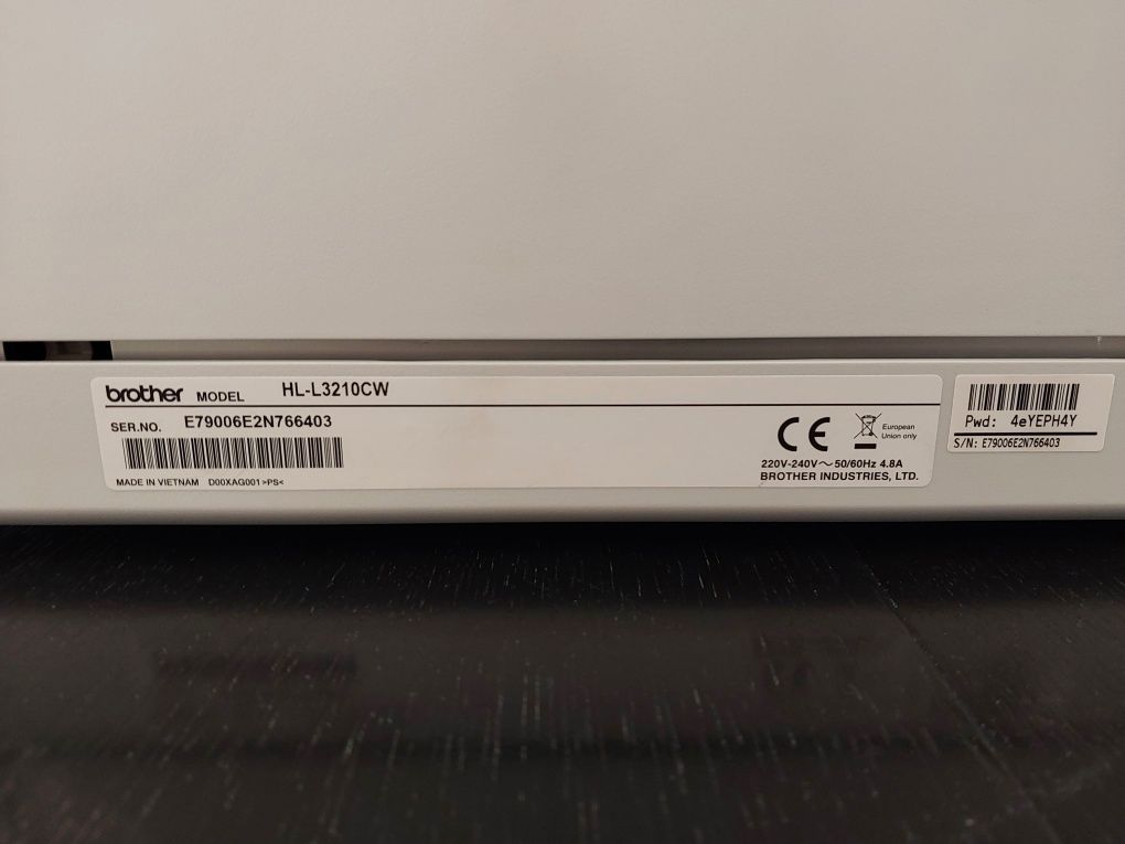 Drukarka Laserowa Tonerowa Brother HL-L3210CW Kolorowa Cicha 18str/min