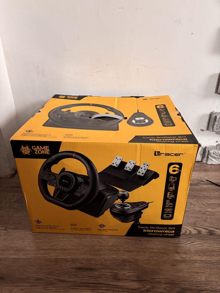 Kierownica Tracer SimRacer 6w1