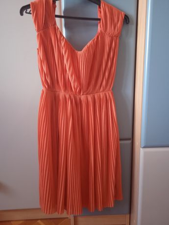 Sukienka pomarańczowa h&m 34