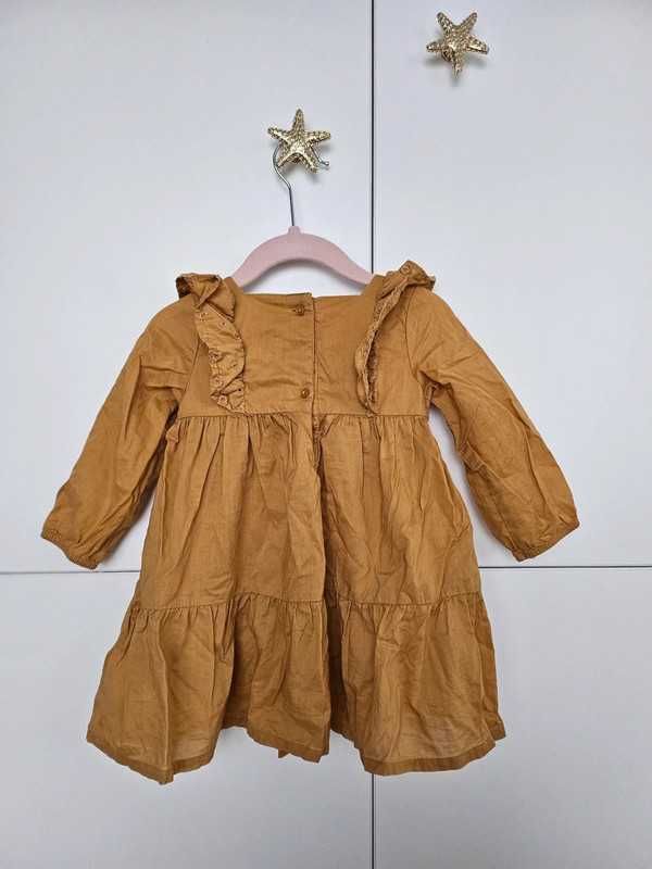 Miodowa sukienka niemowlęca H&M NOWA