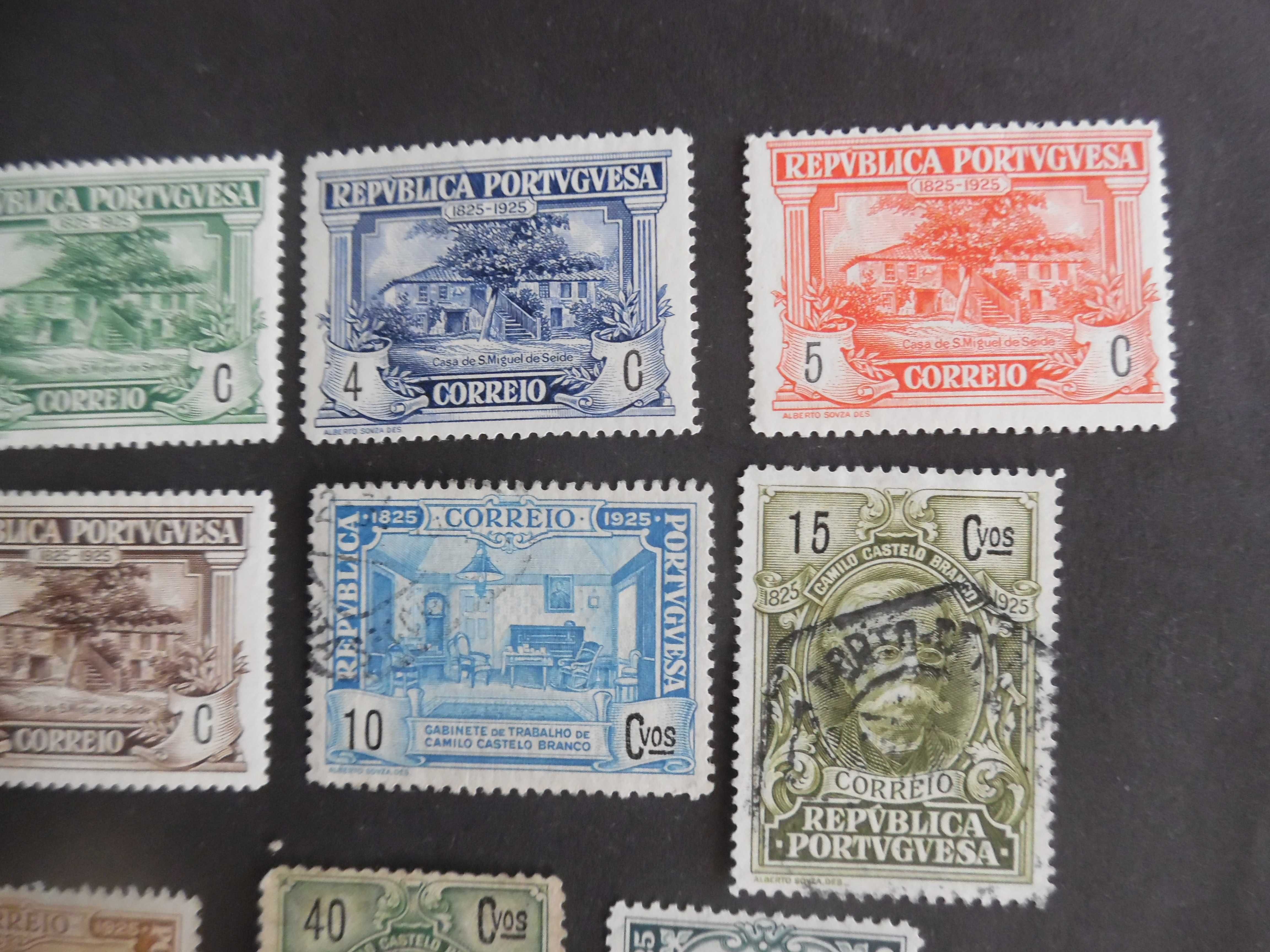 Selos Portugal 1925- Camilo Castelo Branco Incompleto usados