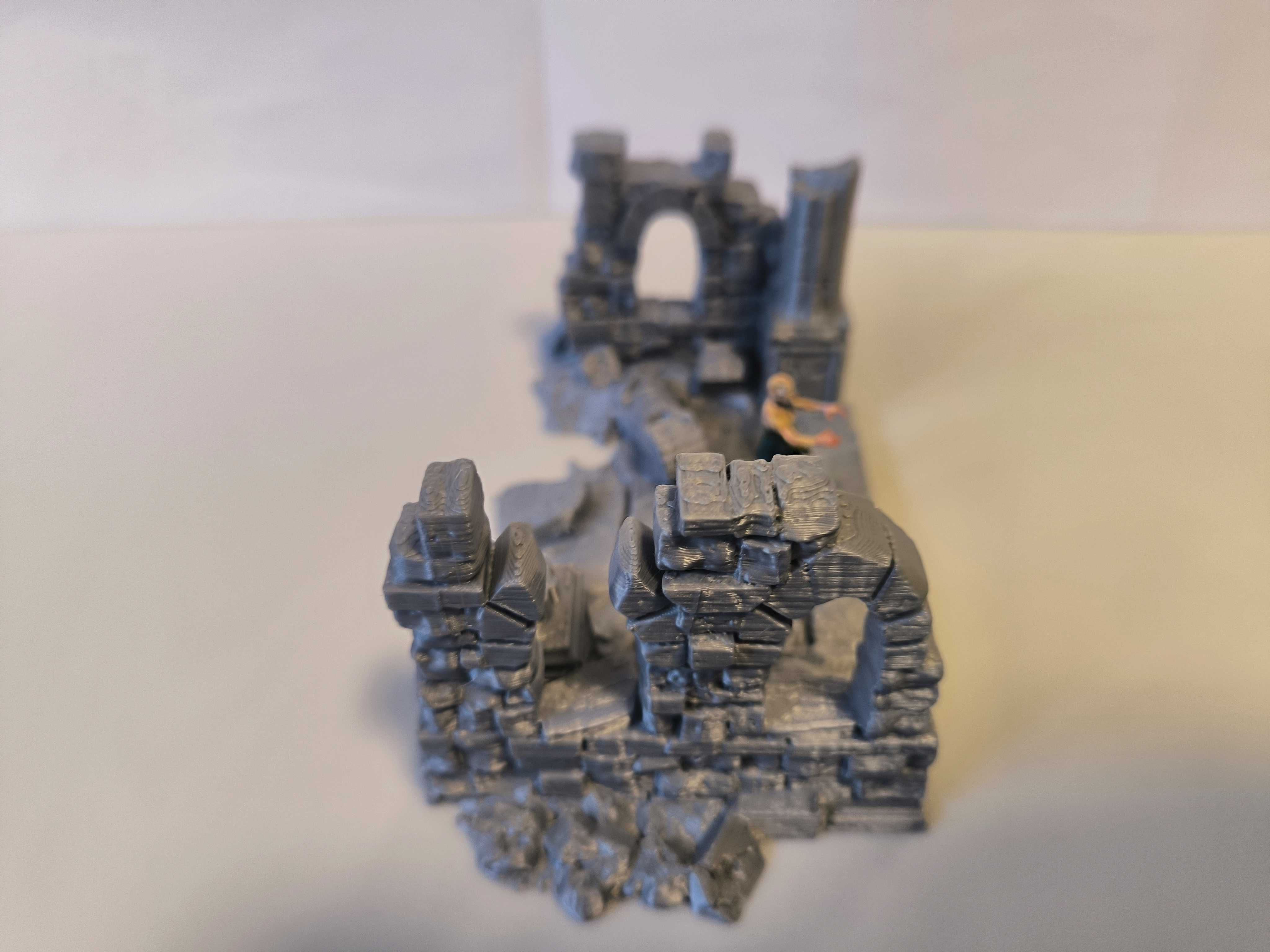 Zrujnowana droga zakończenie drogi RE4 (Lost City) RPG D&D Diorama