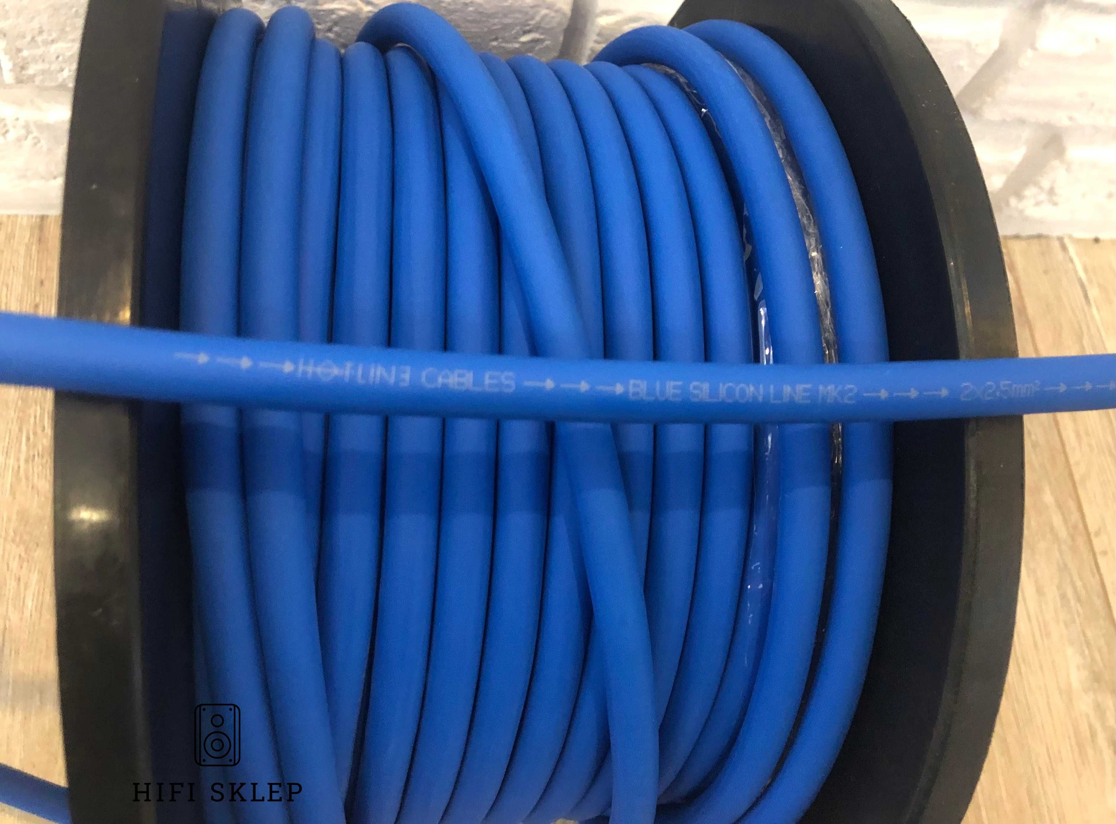 HOTLINE CABLES-  Blue Silicon Line MK2-kabel głośnikowy ze szpuli