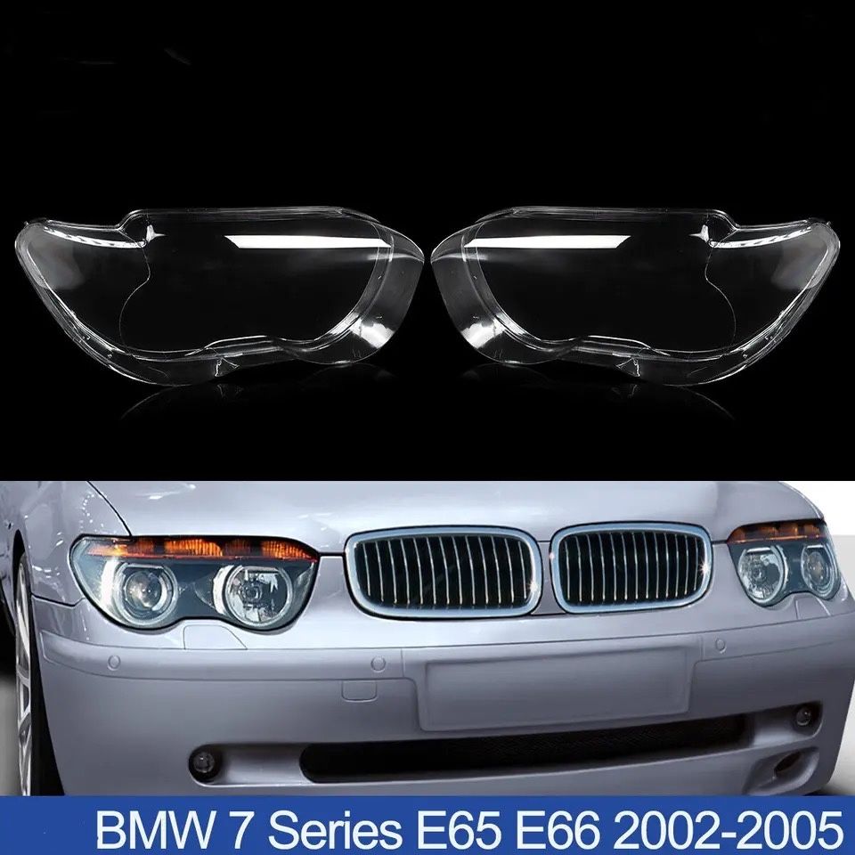 2 KLOSZE BMW E65 przed lift lampy szkla szkło reflektory