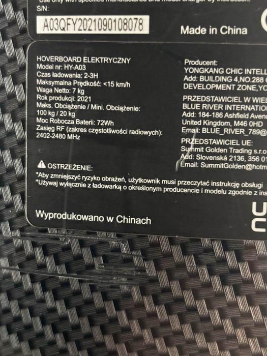 Hulajnoga megamotion z siedziskiem (nowa bateria)