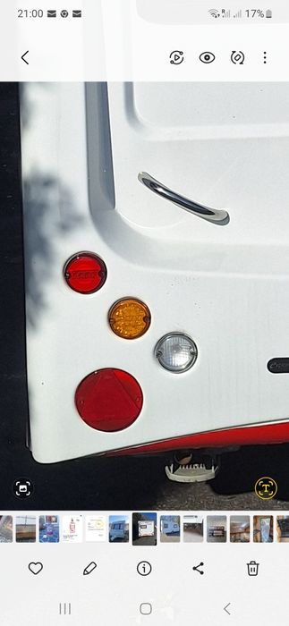 Lampa tylna przyczepy kempingowej