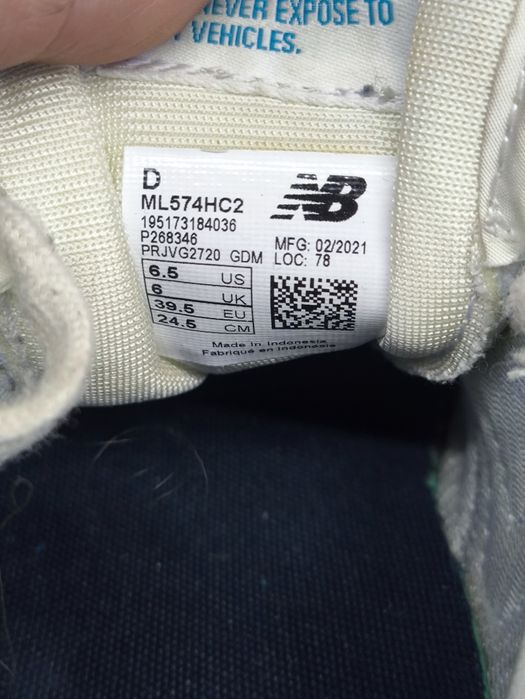 New Balance 574 Klasyczne Sportowe Buty Tenisówki Damskie Rozmiar 39.5