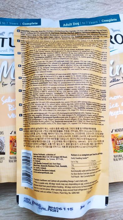 Naturo adult mini grain free łosoś , ryż, 150G