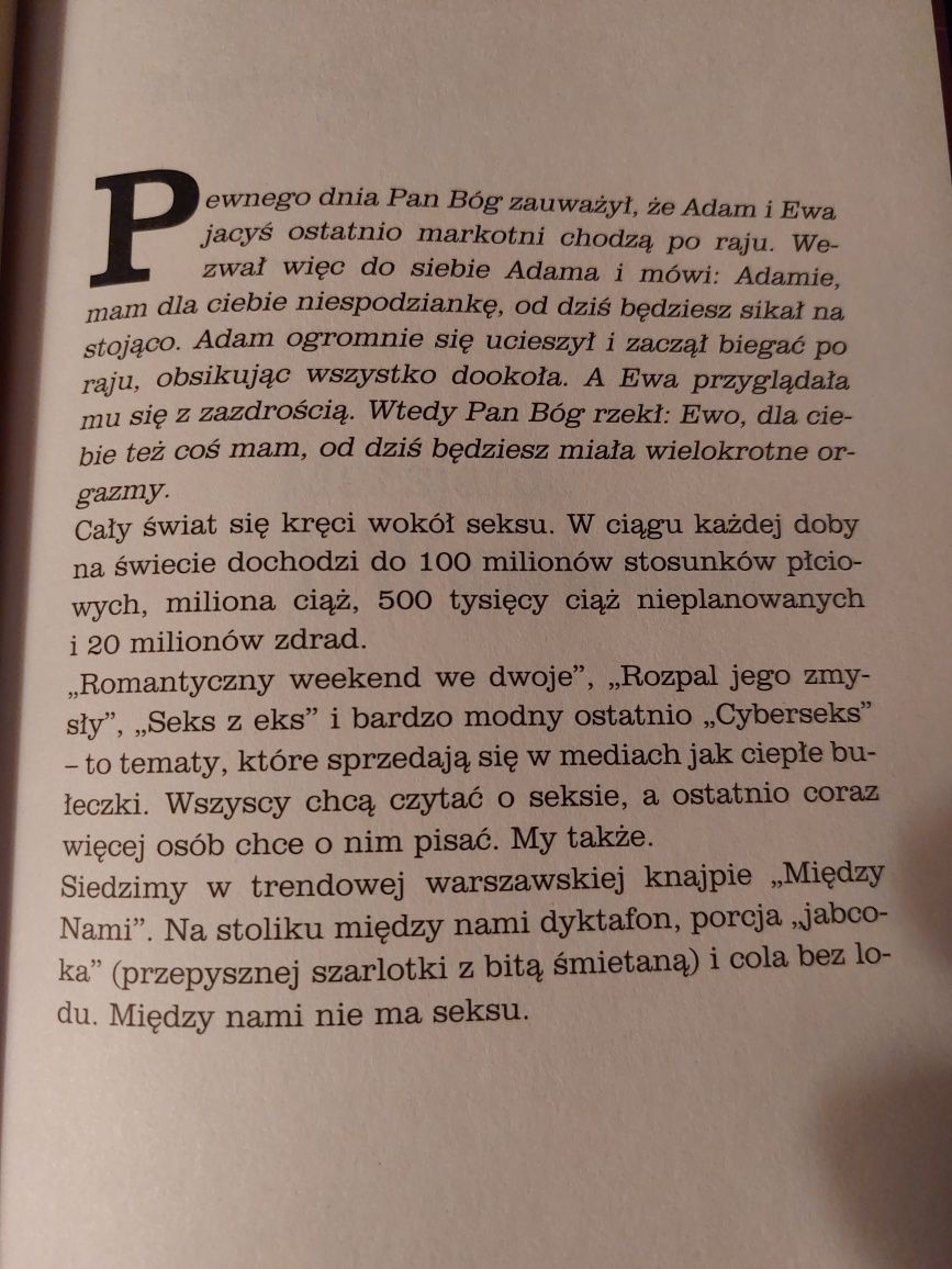 [seksulogia,psychologia) Seks czegoś smutny. Dialogi. W.Sokoluk