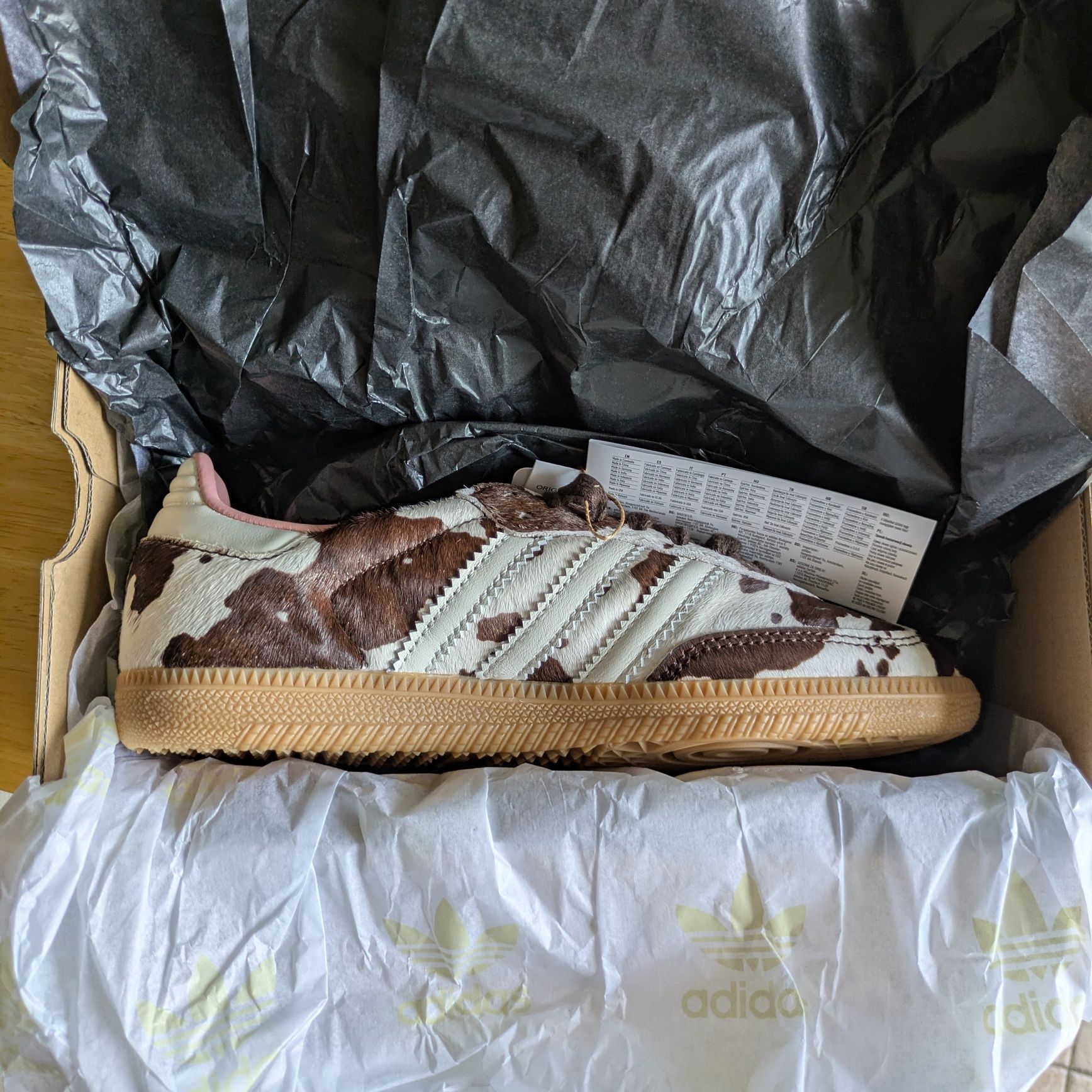 Adidas Samba Cow Print 37 1/3