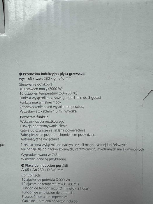 Płyta indukcyjna Cooke&Lewis przenośna