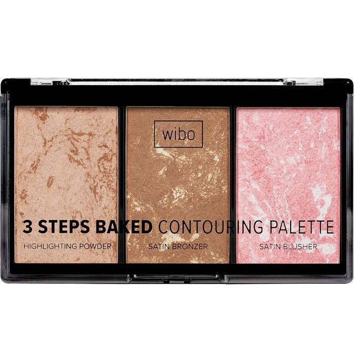 Wibo 3 Steps Baked Contouring Palette paleta do konturowania twarzy