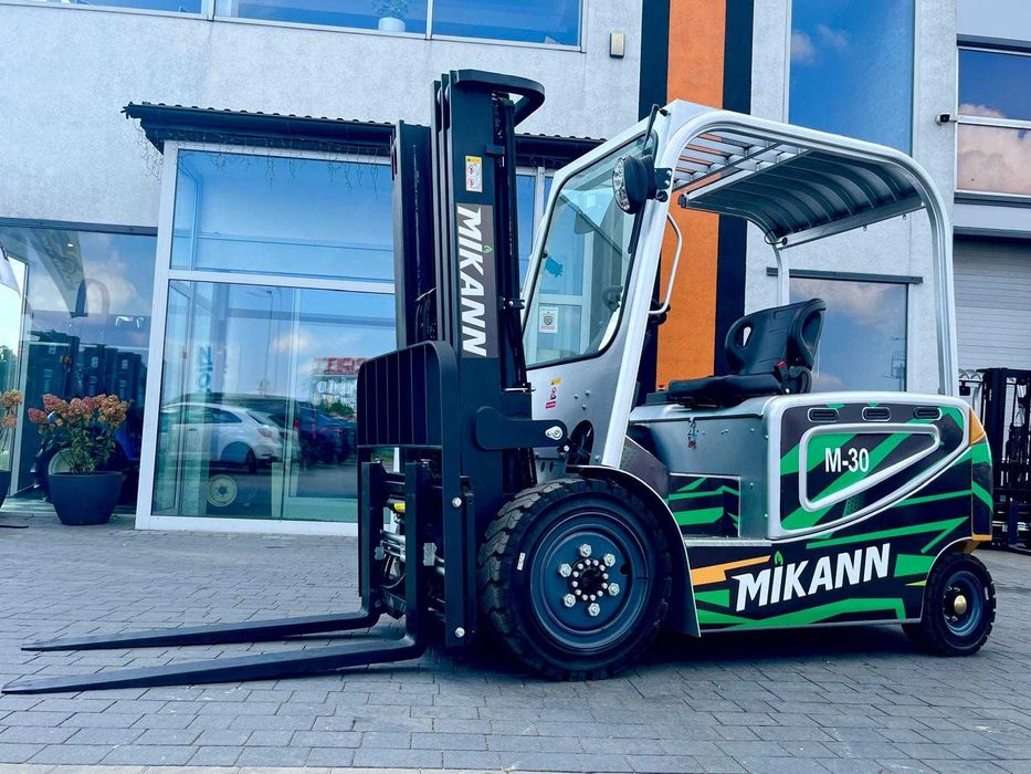 Wózek Widłowy Elektryczny 3T MIKANN, Maszt 4.5m,Triplex, Półkabina