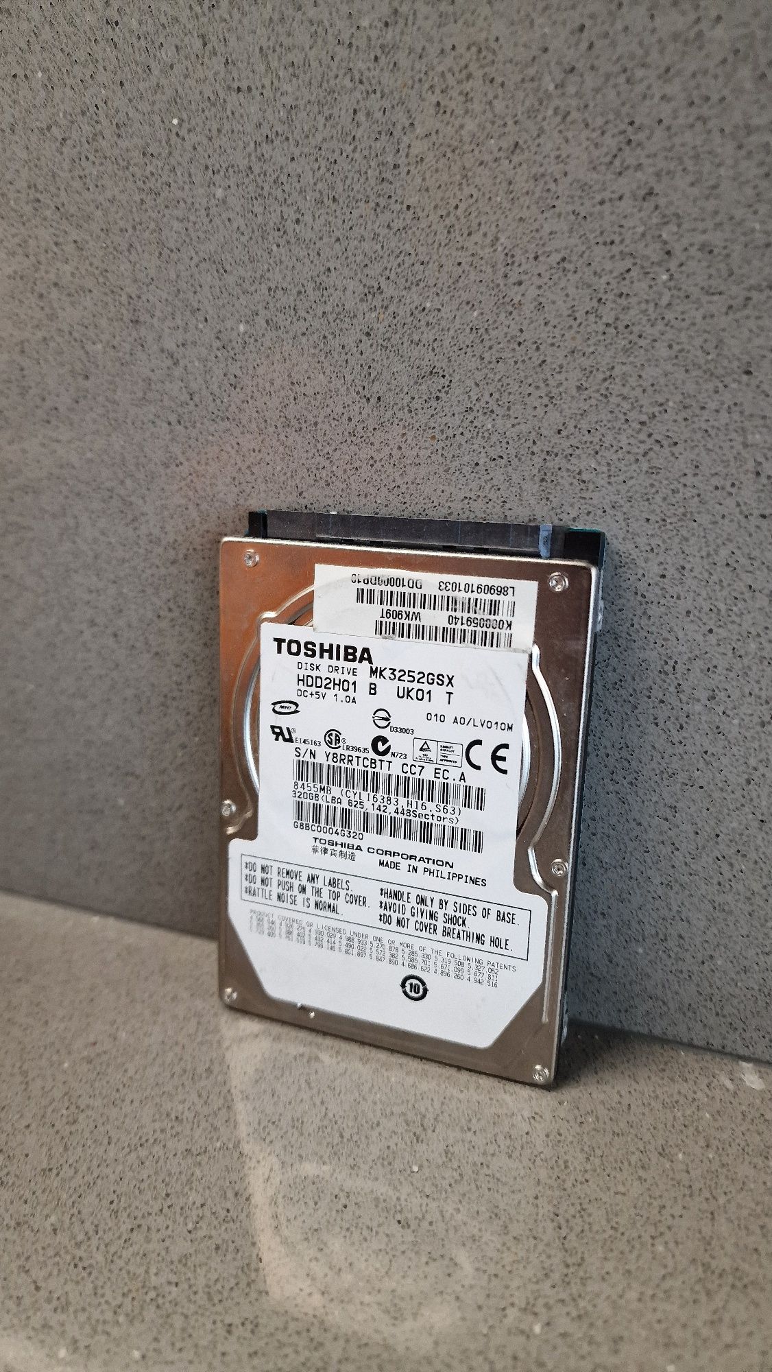 2 Discos HDD toshiba 320Gb 2,5