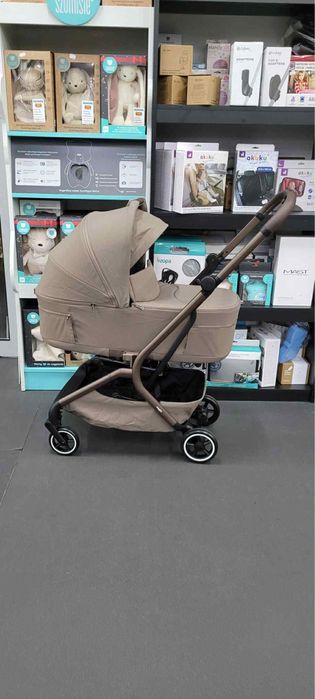 Wózek 2w1 do samolotu jak coya carrello magia brazowy skladana gondola