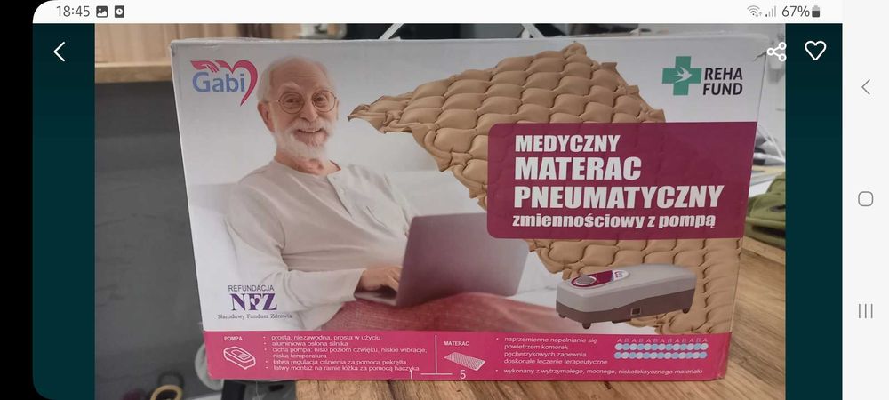 Medyczny materac pneumatyczny HF6001