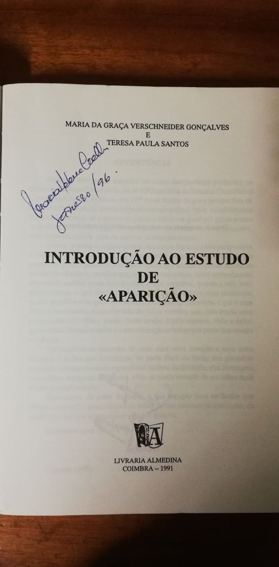 Livro Introdução ao estudo de Aparição