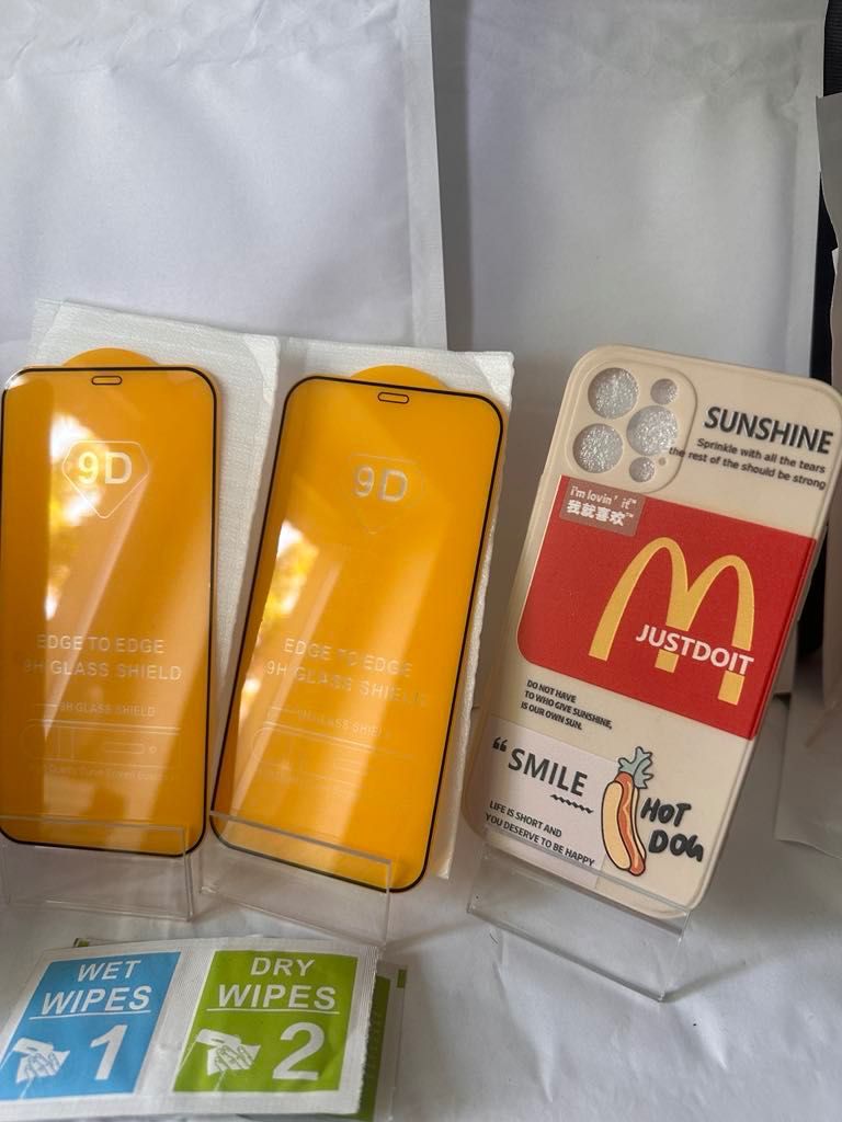 Iphone 12 pro 2 szt. szkieł na cały ekran + etui McDonalds