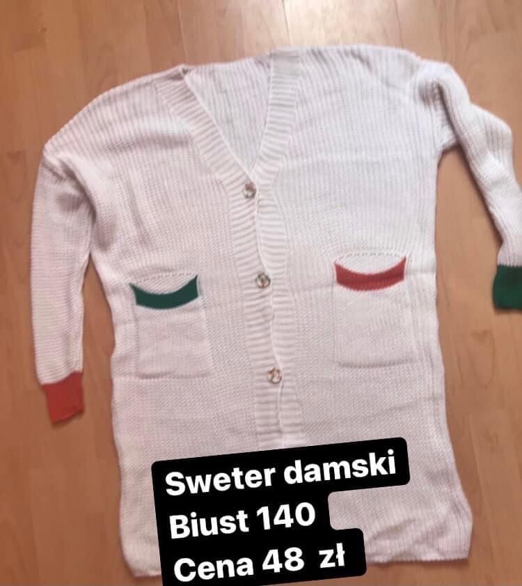 Kardigan plus size biust 130/140 kieszenie