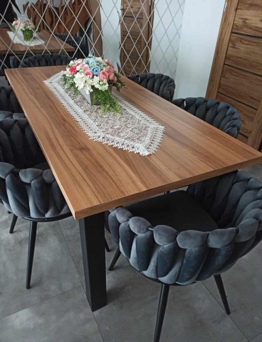 Stółł loft loftowy kolor Dąb Catania 190/86 wys 76