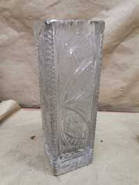 Kryształ wazon szkło PRL staroc (12127)