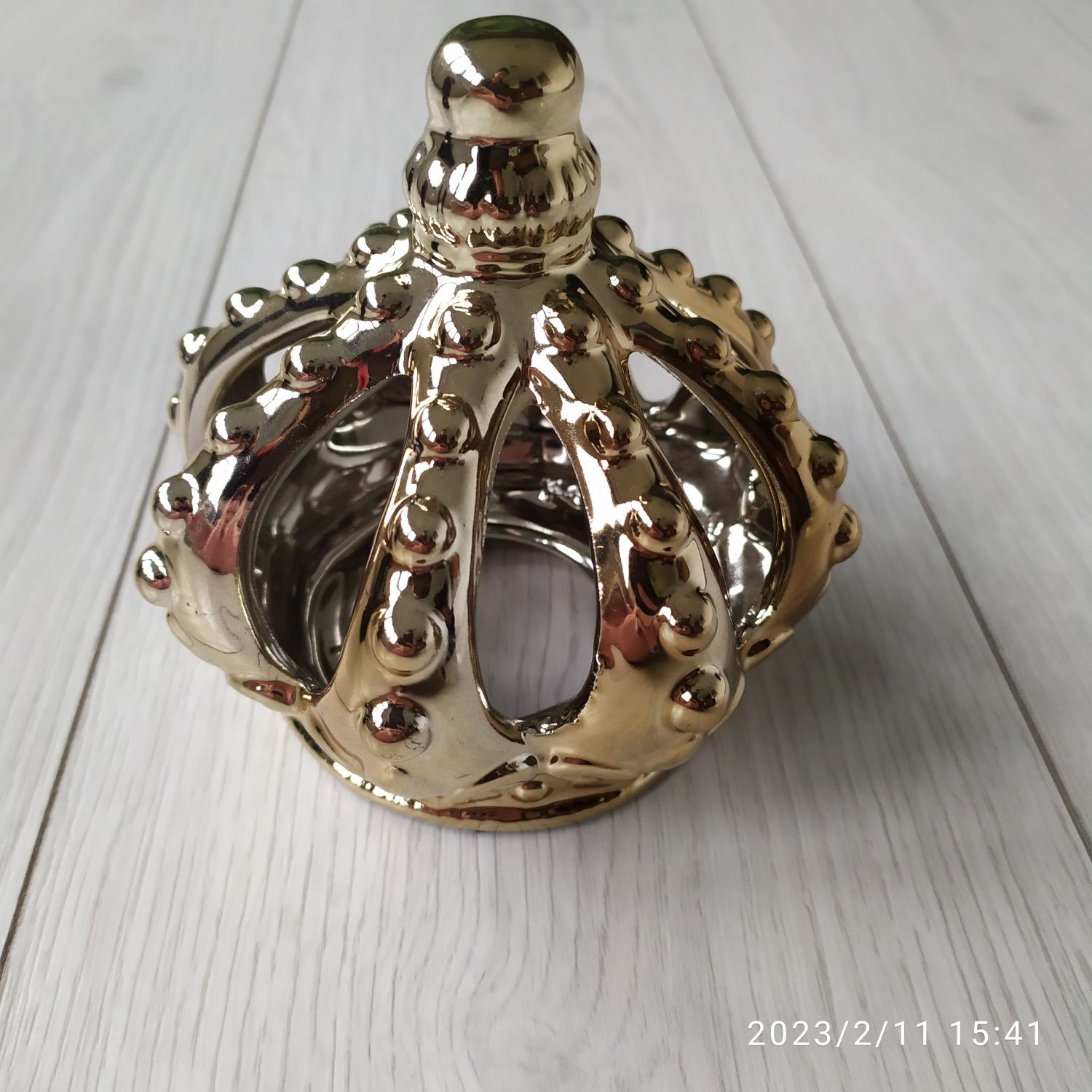 Korona ceramiczna złota Glamour Pandora