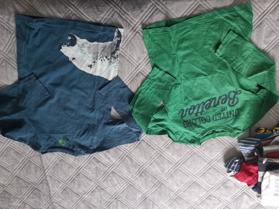 Koszulka t-shirt bluzka z długim rękawem rozm. 122-128 duzo koszulek b