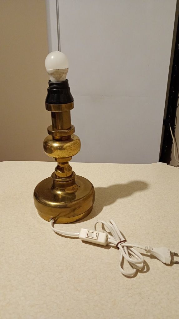 Mosiężny lampa stojąca 30 cm wysokość