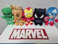 М'ягкі іграшки Супергерої Марвел:Халк,Пантера,Грут,Капітан,Залізний...