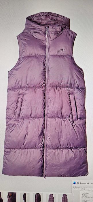 Bezrękawnik puchowy fioletowy 4F