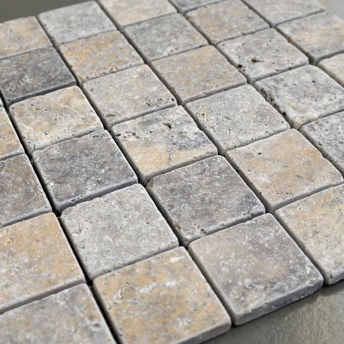 Mozaika kamienna ścienna trawertyn na ścianę ASH Trawertynowa