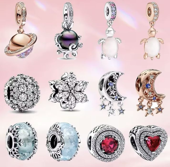 Charmsy do bransoletka pandora bransoletki charms walentynki