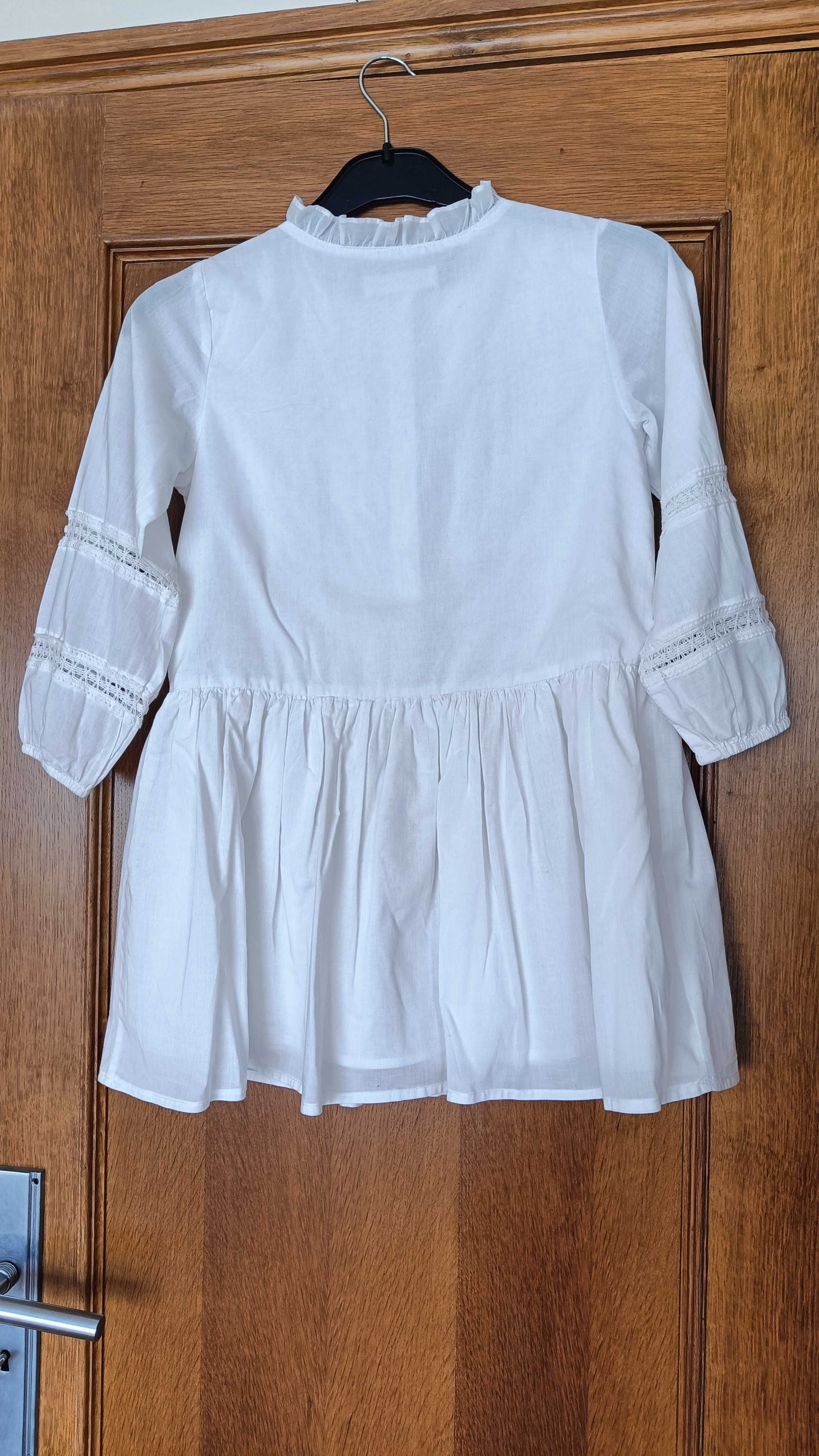 vestido criança branco Zara