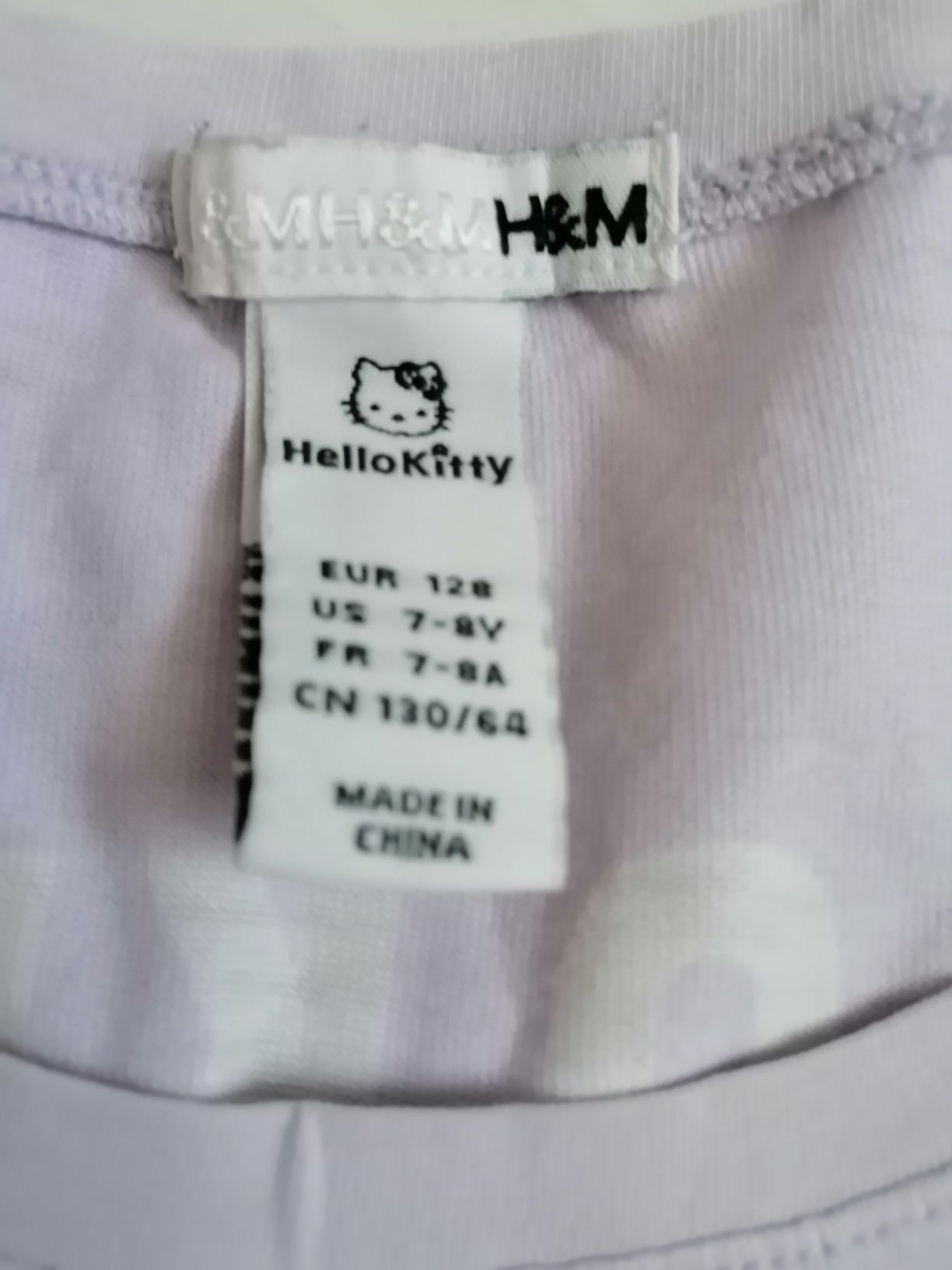 tunika sukienka dla dziewczynki rozmiar 128 h&m Hello Kitty