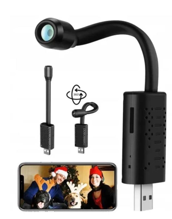 Mini ukryta kamera szpiegowska Wifi usb
